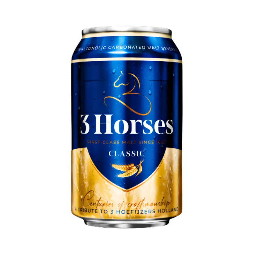 3 HORSES MALT BEVERAGE CAN 330ML CLASSIC