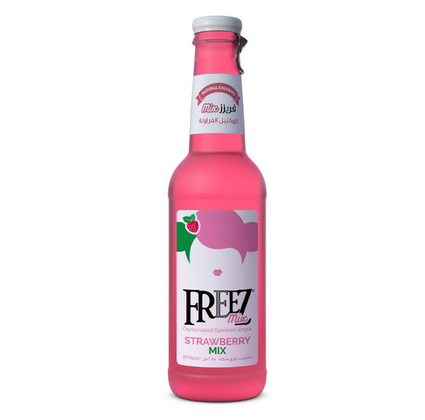 FREEZ MIX CARBONATED FLAVORED DRINK 275ML STRAWBERRY MIX