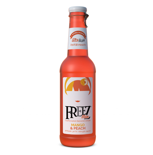FREEZ MIX CARBONATED FLAVORED DRINK 275ML MANGO & PEACH